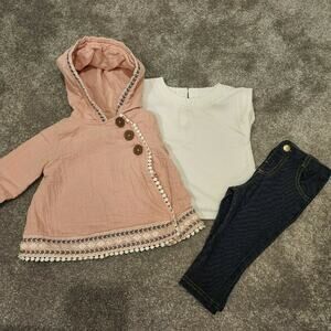 Artisan NY 3 Pc Girls Outfit Sz 6-9M